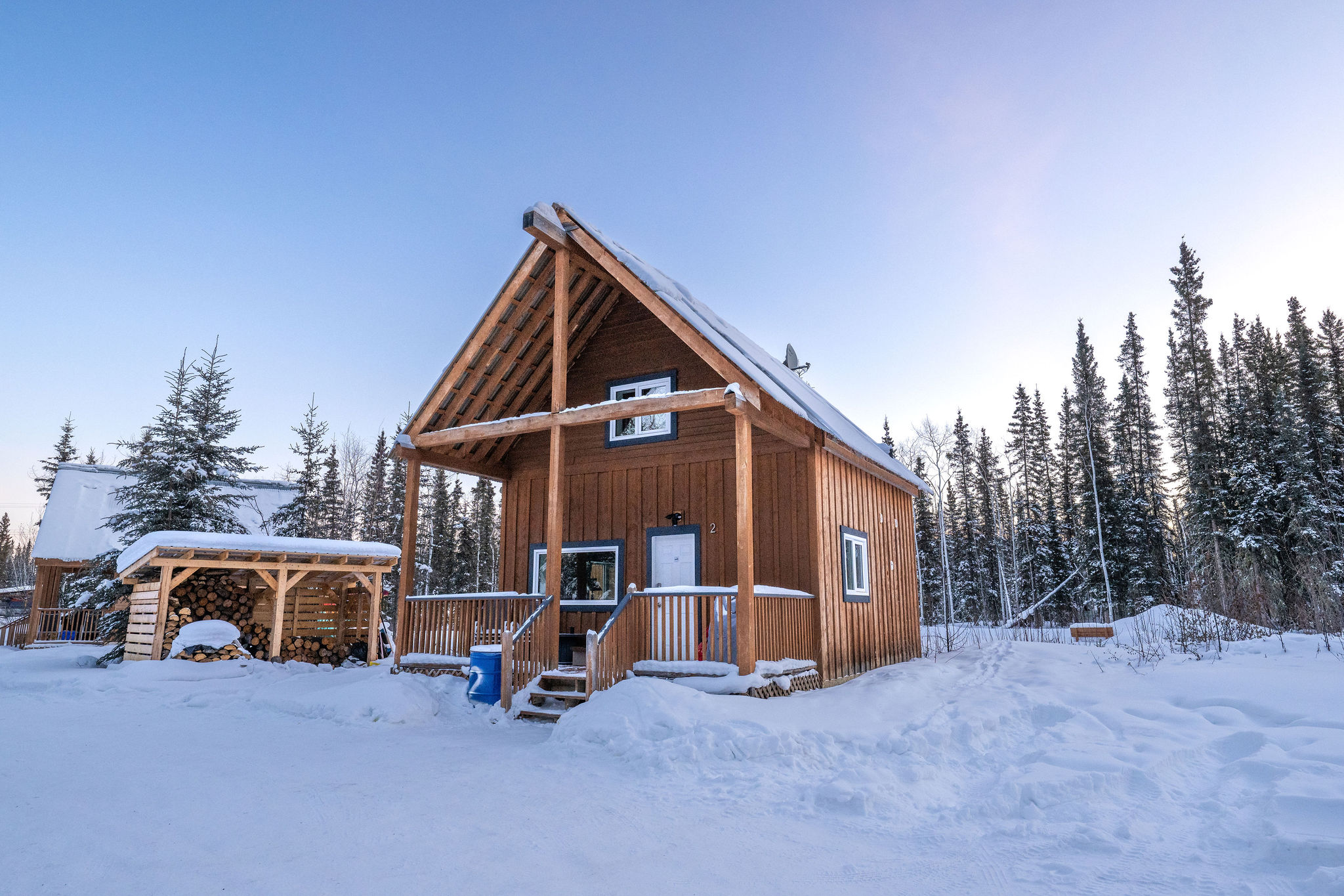 Interior view of Cabins 2 and 3 from Mayo Cabin Rentals